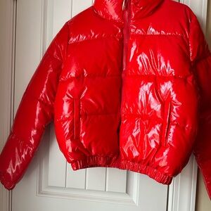 Red Puffer Jacket for Kids